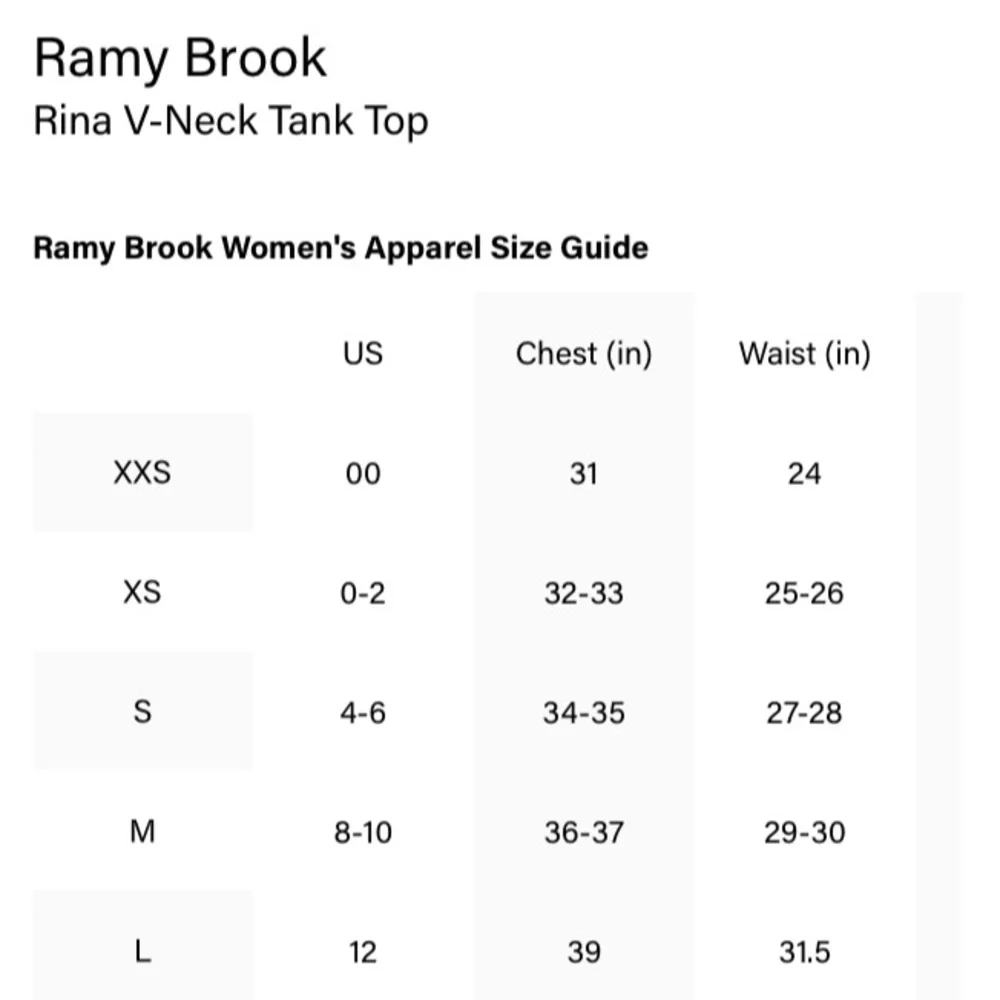 **Last One Medium** Rina V-Neck Tank Top
Ramy Brook - Picture 5 of 13